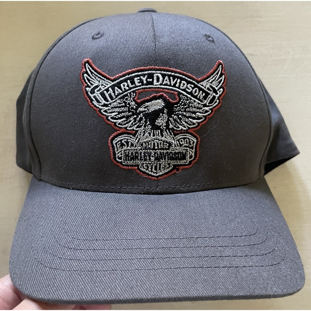 Harley Davidson Embroidered Black Hat Men's‎ L/XL